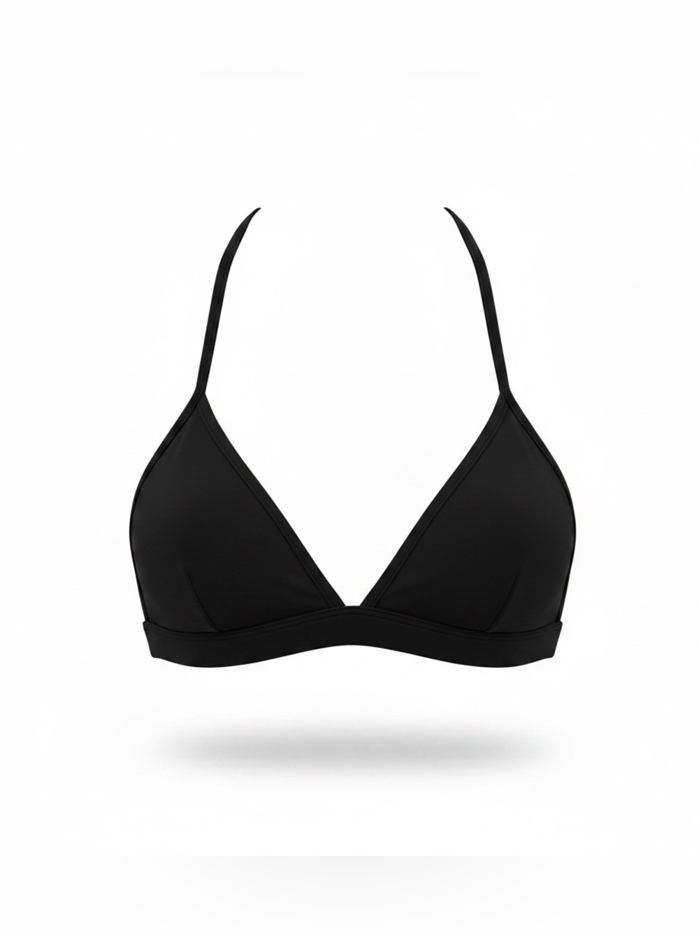 American Apparel Black Trim Bralette Swimsuit Top - Small, New (Never Worn)